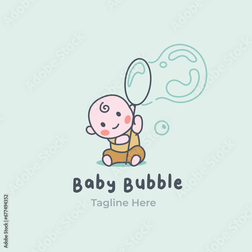 Baby Bubble logo  baby store and baby shop