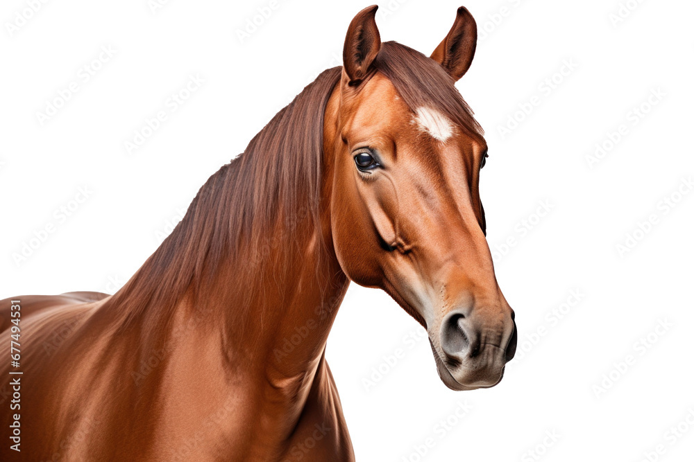 A horse isolated on transparent background.