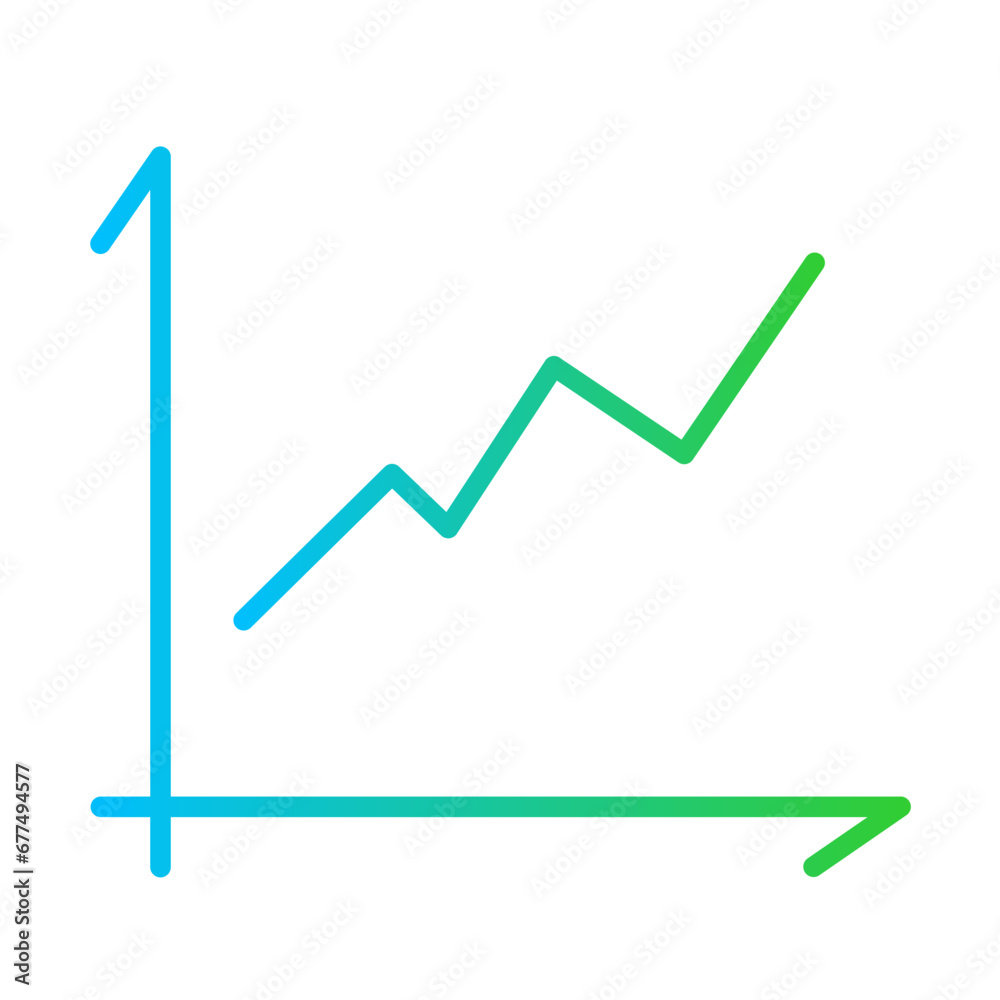 Indicators key performance indicator icon with blue and green gradient outline style. graph, performance, indicator, chart, business, analysis, progress. Vector Illustration Indicators key performance indicator icon with blue and green gradient outline style. graph, performance, indicator, chart, business, analysis, progress. Vector Illustration