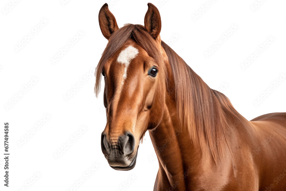 Naklejka premium A horse isolated on transparent background.