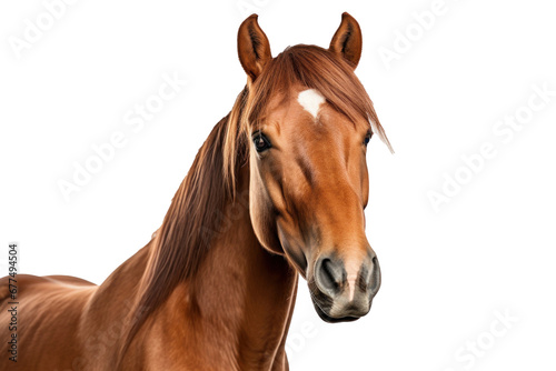 A horse isolated on transparent background. © tong2530