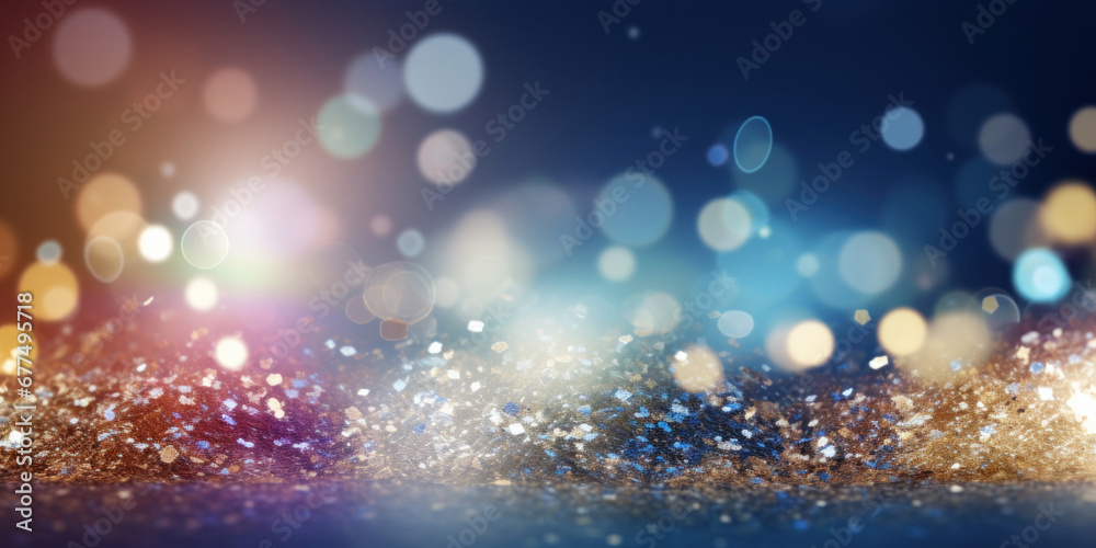 Abstract festive sparkle lights background