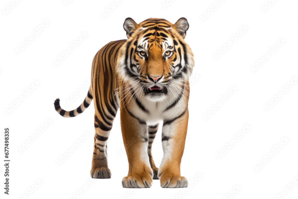 A tiger isolated on transparent background.