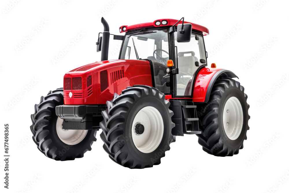 A tractor isolated on transparent background. A tractor isolated on transparent background.