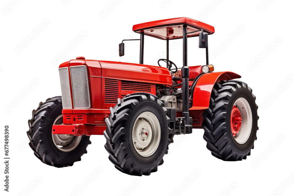 A tractor isolated on transparent background. A tractor isolated on transparent background.