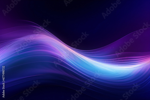 Purple cool wave background material, Generative AI	