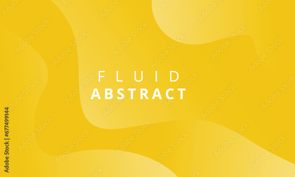 Abstract yellow fluid background - obrazy, fototapety, plakaty 
