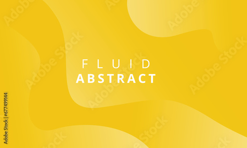 Abstract yellow fluid background photo
