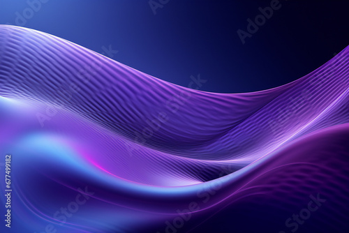 Purple cool wave background material, Generative AI 