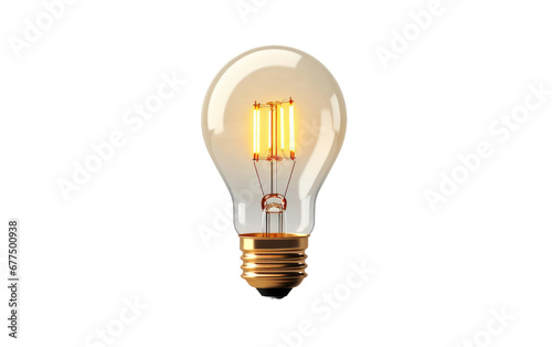 Illuminating Simplicity Bulb On Transparent PNG photo