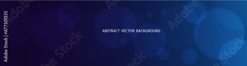 Abstract Blue Background with Gradient, Spots and highlight. Dark Blue Vector Background with Blurred shapes.	