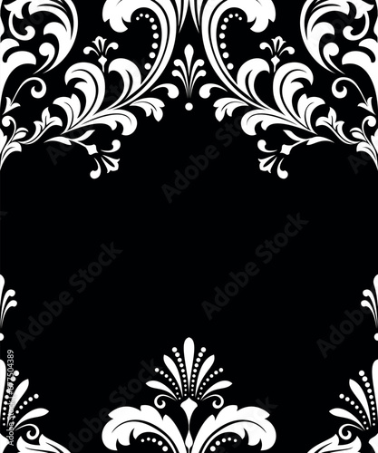 Abstract floral pattern. Vector seamless background. Perfect for invitations or announcements.
