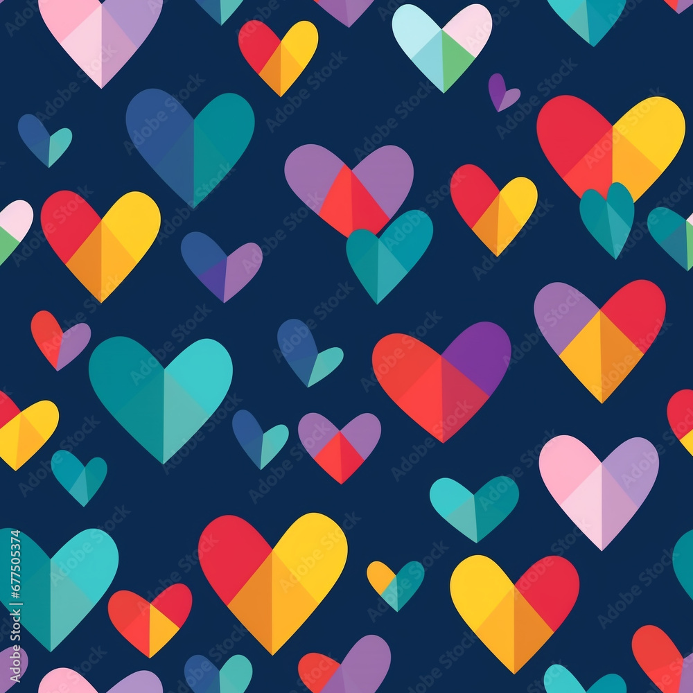 Geometric Hearts Stunning Valentines Day Patterns for Love