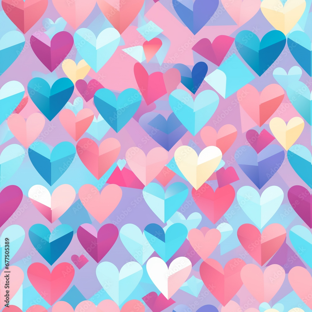 Geometric Hearts Stunning Valentines Day Patterns for Love