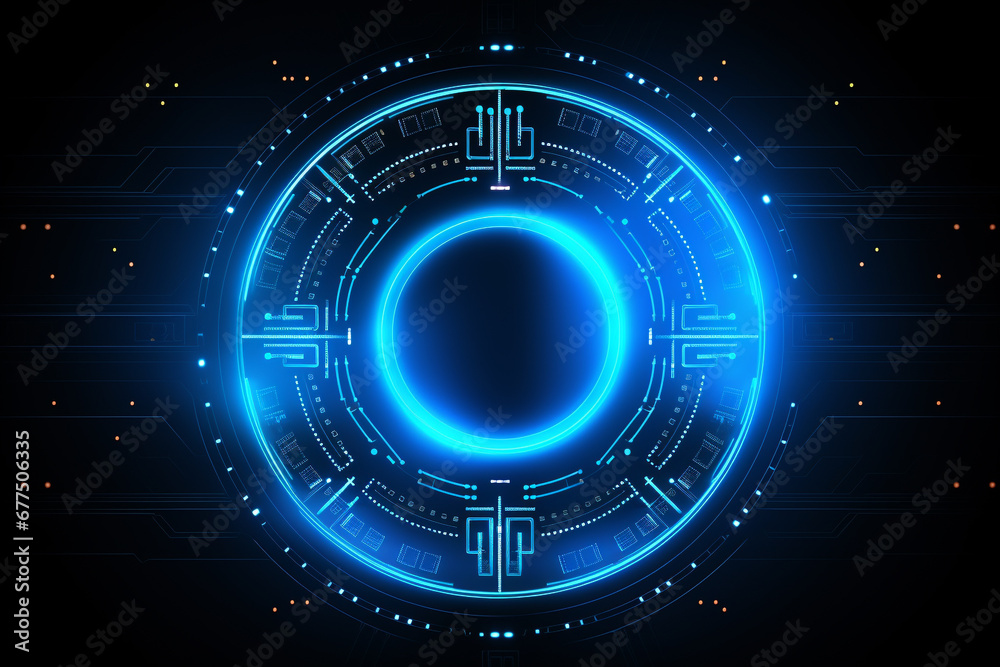 abstract ai technology, security, network background, digital background, circle ring, square line, neon circuit, blue neon abstract ai technology, security, network background, digital background, circle ring, square line, neon circuit, blue neon