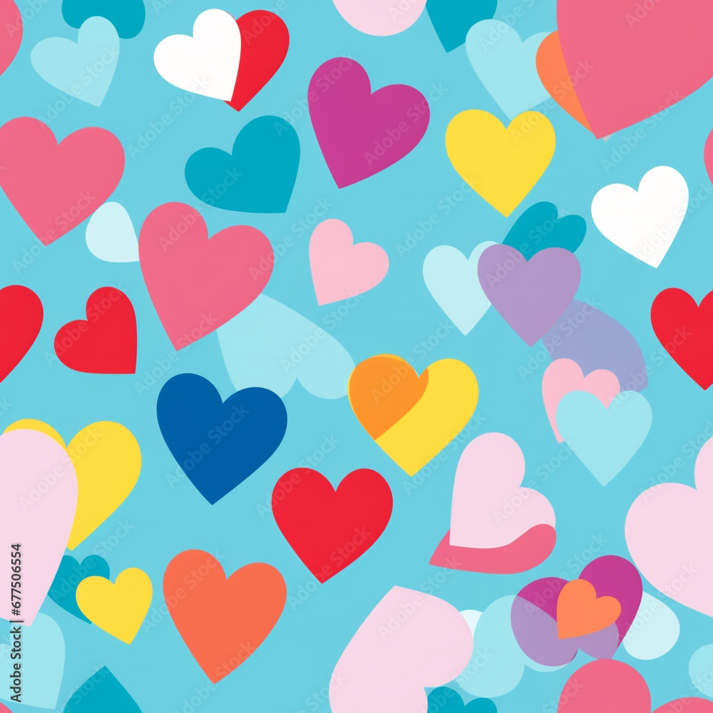 Romantic Bliss Heart Collage Valentine Wrapping Paper for Love