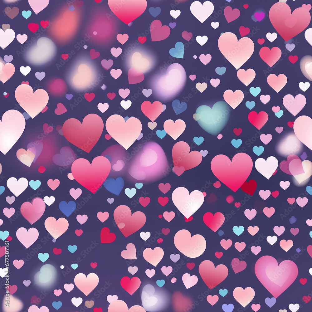 Romantic Heart Confetti Wrapping Paper for Valentines Day Romantic Heart Confetti Wrapping Paper for Valentines Day