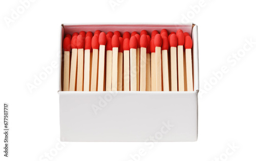 Safety Matches Package On Isolated Background