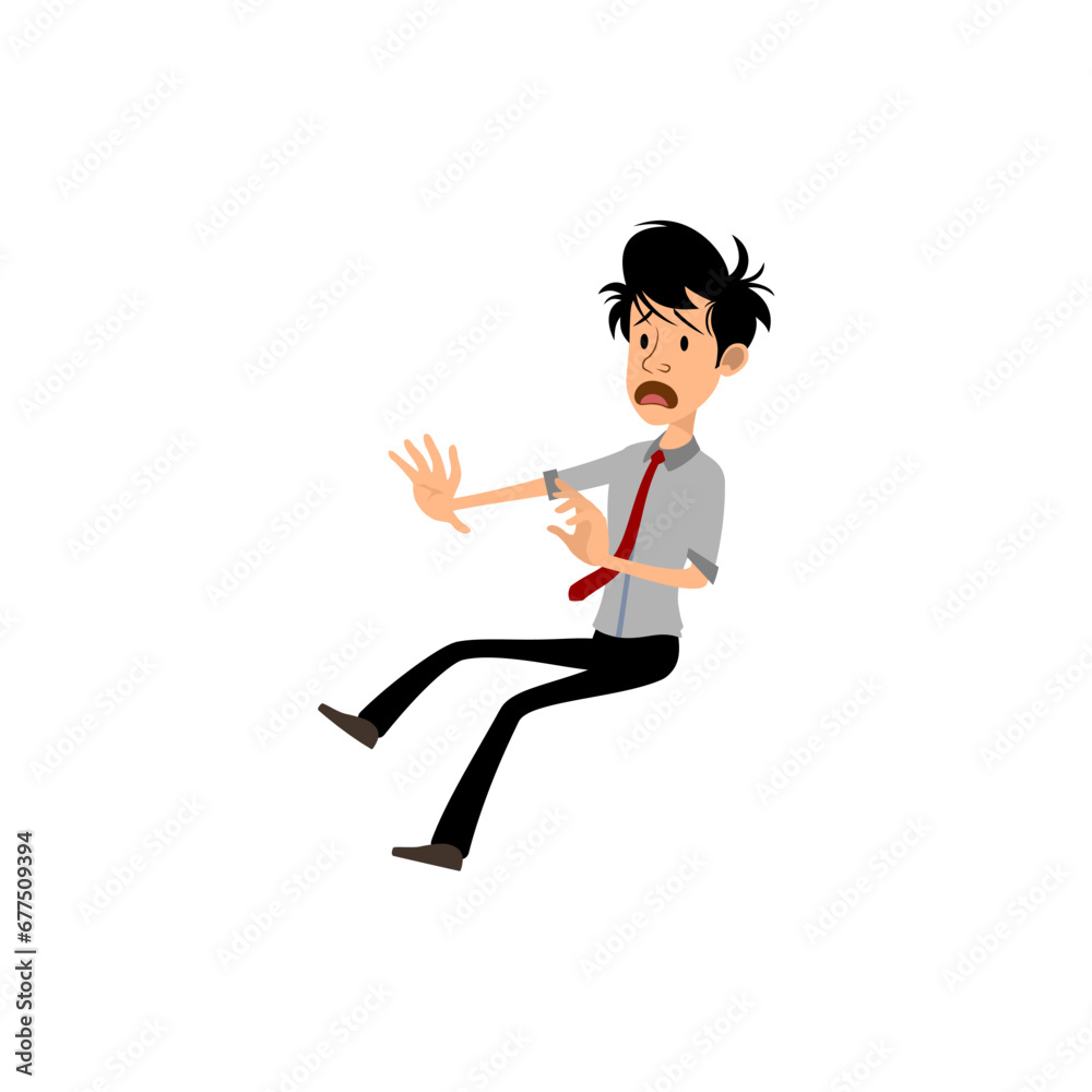 pose of man with red tie and gray shirt slim