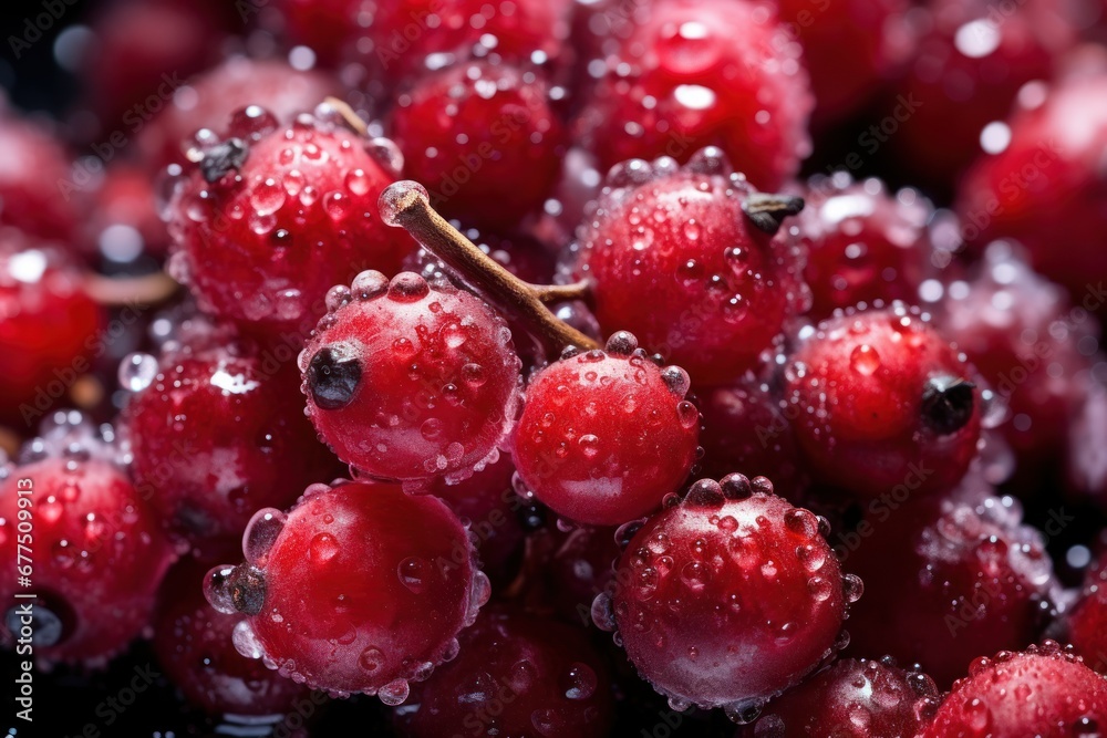 Frozen Berries and Fruits: Macro shots of frozen berries or fruit encased in ice can be visually captivating. - Generative AI Frozen Berries and Fruits: Macro shots of frozen berries or fruit encased in ice can be visually captivating. - Generative AI