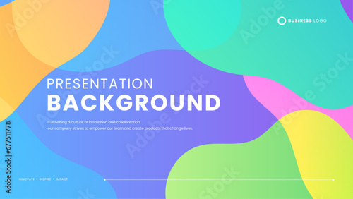 Colorful colourful vector abstract simple background with wave and liquid shapes