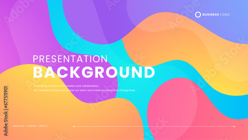 Colorful colourful vector abstract creative background in minimal and simple trendy style