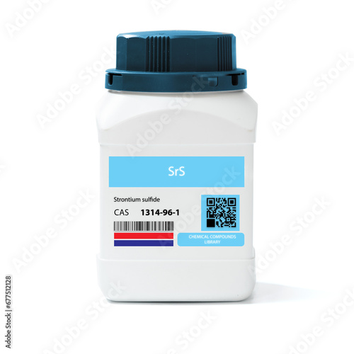 SrS - Strontium Sulfide.