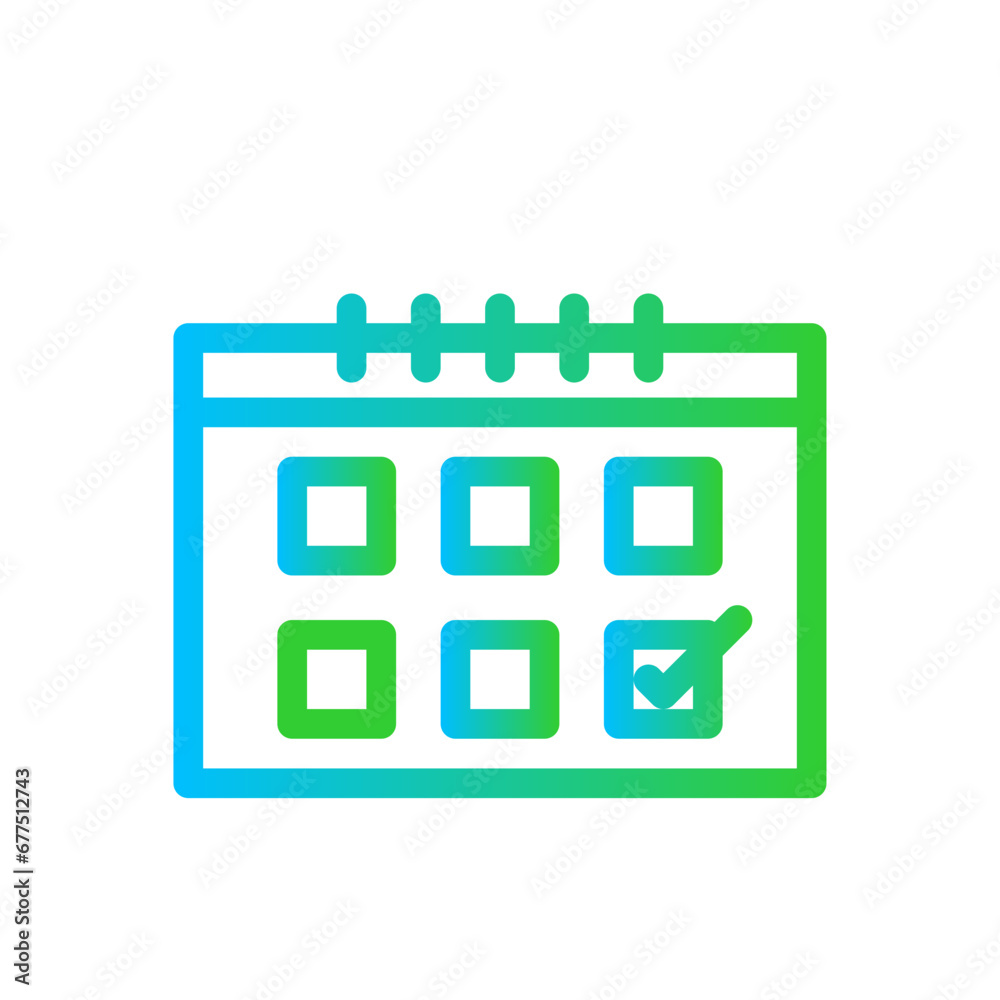 Estimated day delivery services icon with blue and green gradient outline style. day, estimate, date, calculation, financial, time, money. Vector Illustration Estimated day delivery services icon with blue and green gradient outline style. day, estimate, date, calculation, financial, time, money. Vector Illustration