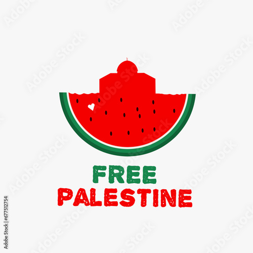 watermelon icon for free palestine  