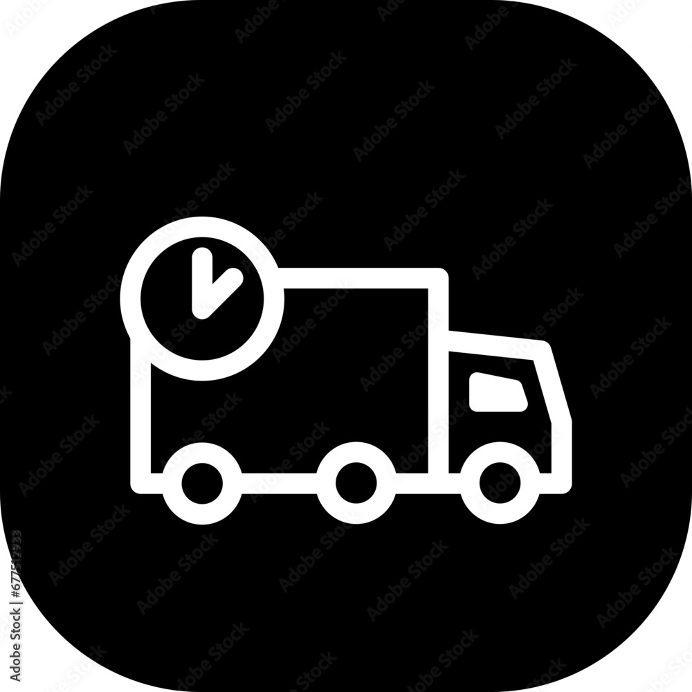 Fast delivery delivery services icon with black filled line outline style. service, delivery, fast, express, shipping, courier, order. Vector Illustration