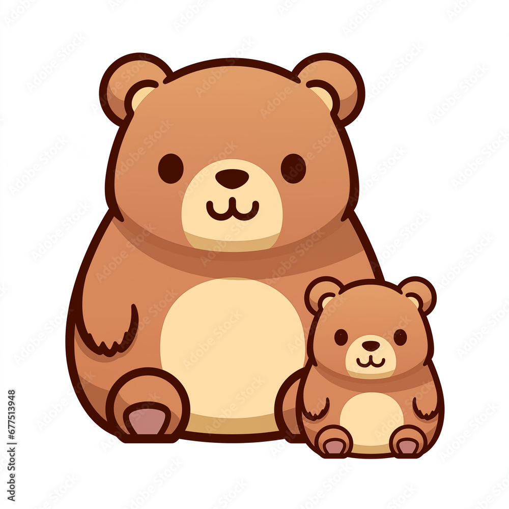 illustration of two bear illustration of two bear