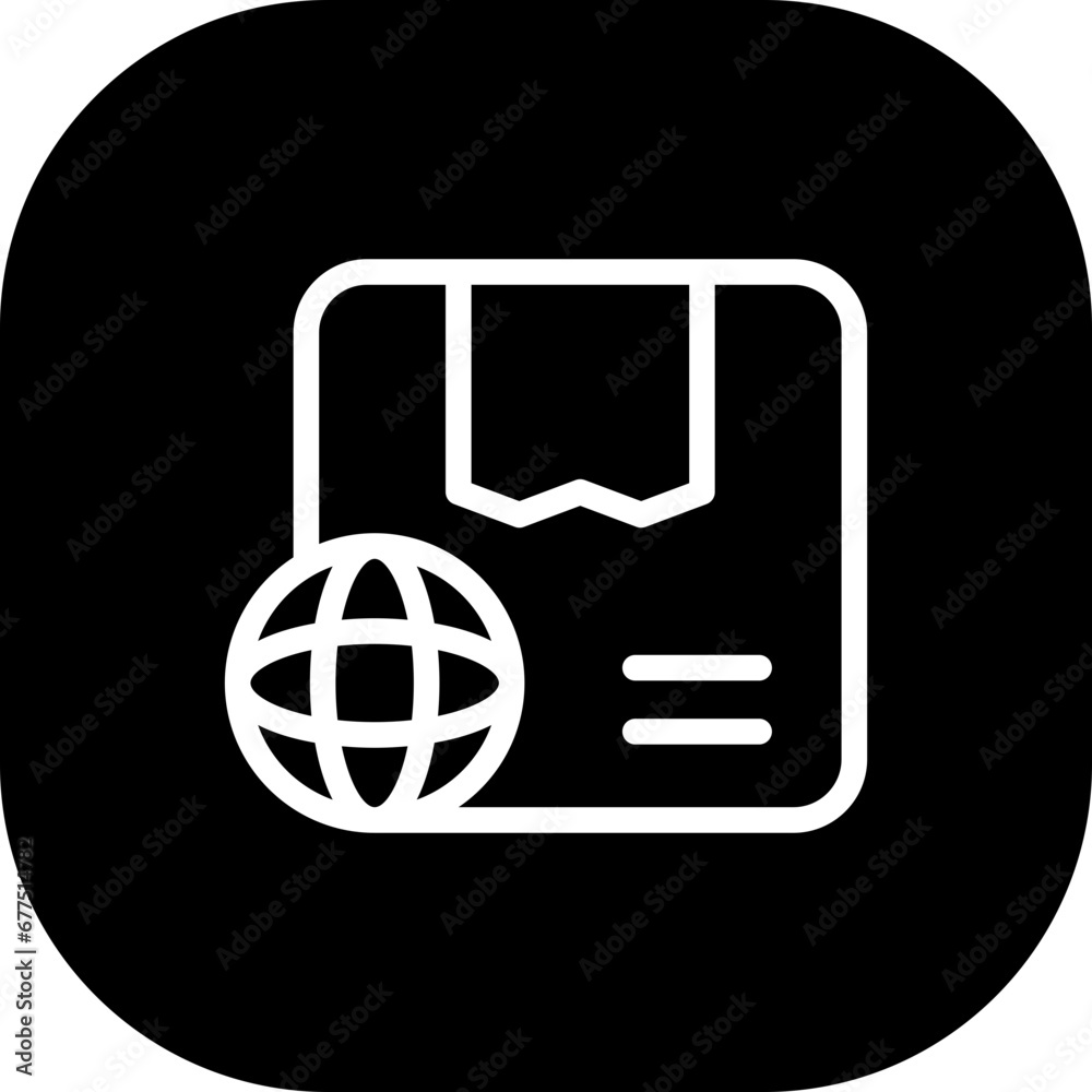 World wide delivery delivery services icon with black filled line outline style. shipping, transportation, delivery, box, business, world, service. Vector Illustration World wide delivery delivery services icon with black filled line outline style. shipping, transportation, delivery, box, business, world, service. Vector Illustration