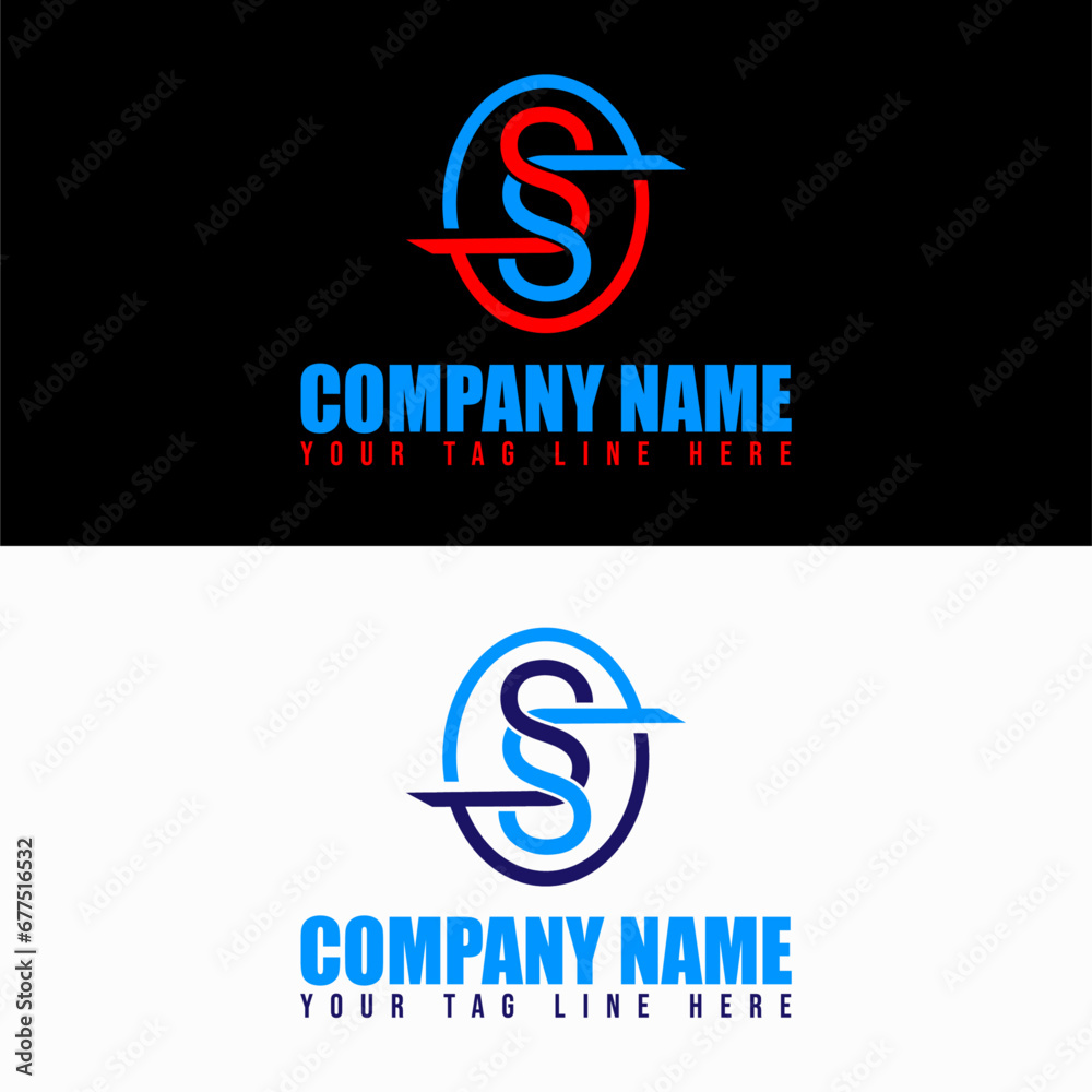 Fototapeta premium Lettermark logo design.