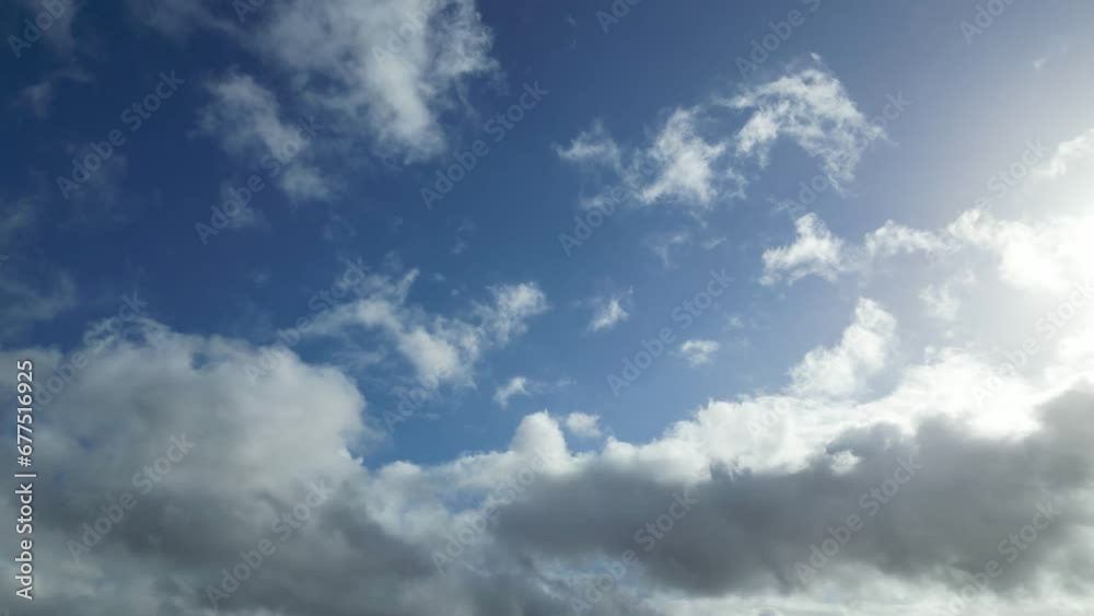 Fast Moving Winter Clouds over England UK Fast Moving Winter Clouds over England UK