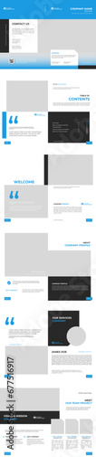 Company Profile Business presentation Illustration