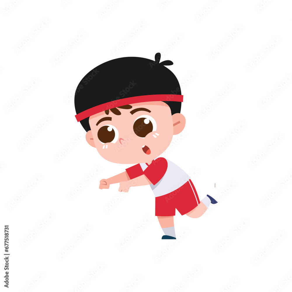 cute pose of a small child racing fun cute pose of a small child racing fun