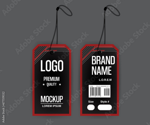 Clothing Tag Set Vector Illustration black friday sign