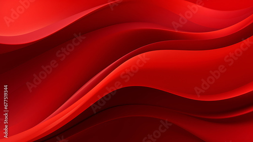 Red wave fabric pattern abstract background.