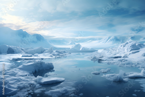 Magische Eislandschaft  Ein Winterwunderland