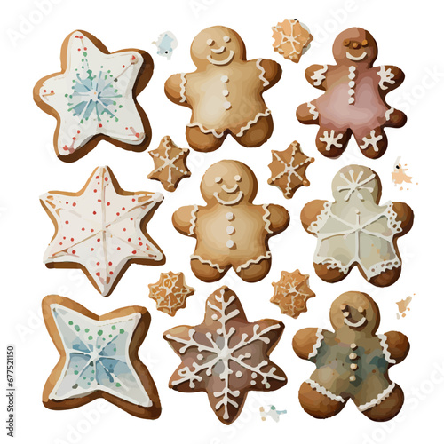 gingerbread cookies pattern