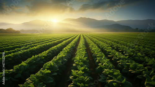Agriculture vegetable field