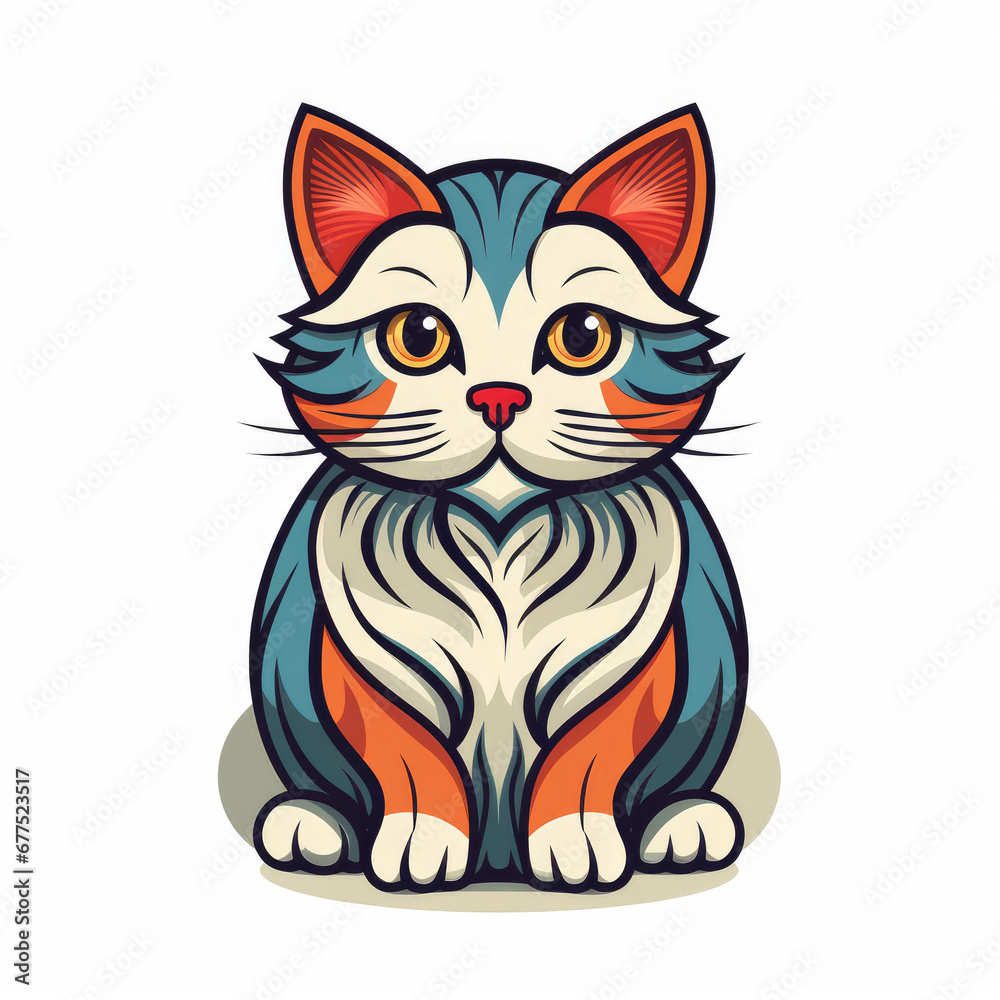 Obraz premium cat with a heart