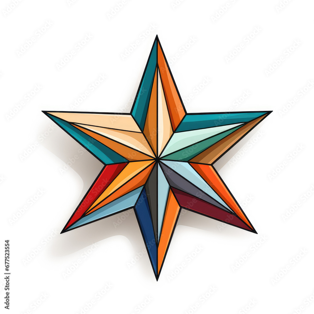 Fototapeta premium abstract star shape