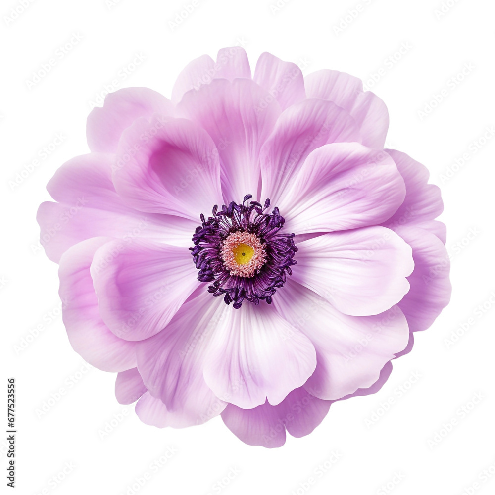 Anemone flower isolated on transparent background Anemone flower isolated on transparent background