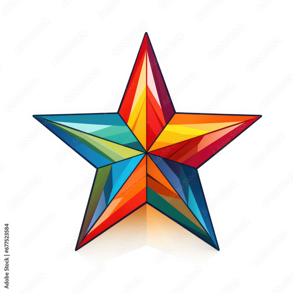 star shape on white background