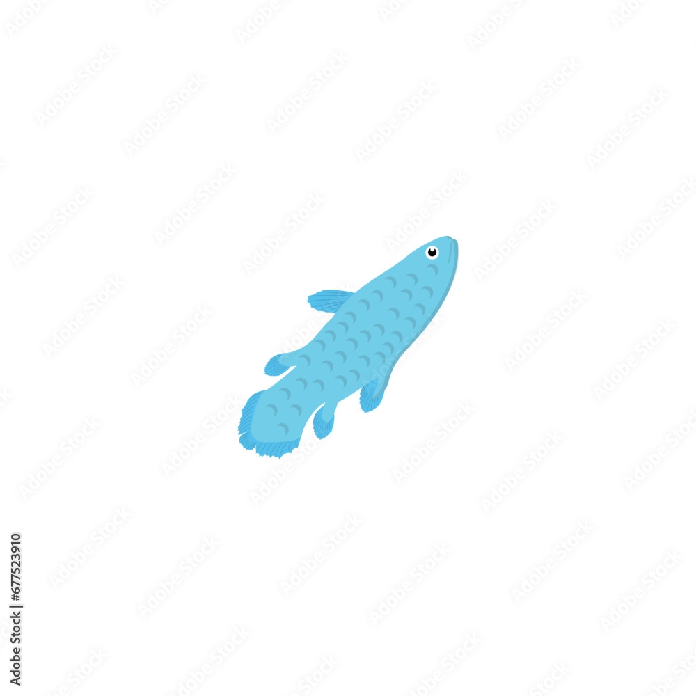 set of cute sea animals with expressions character