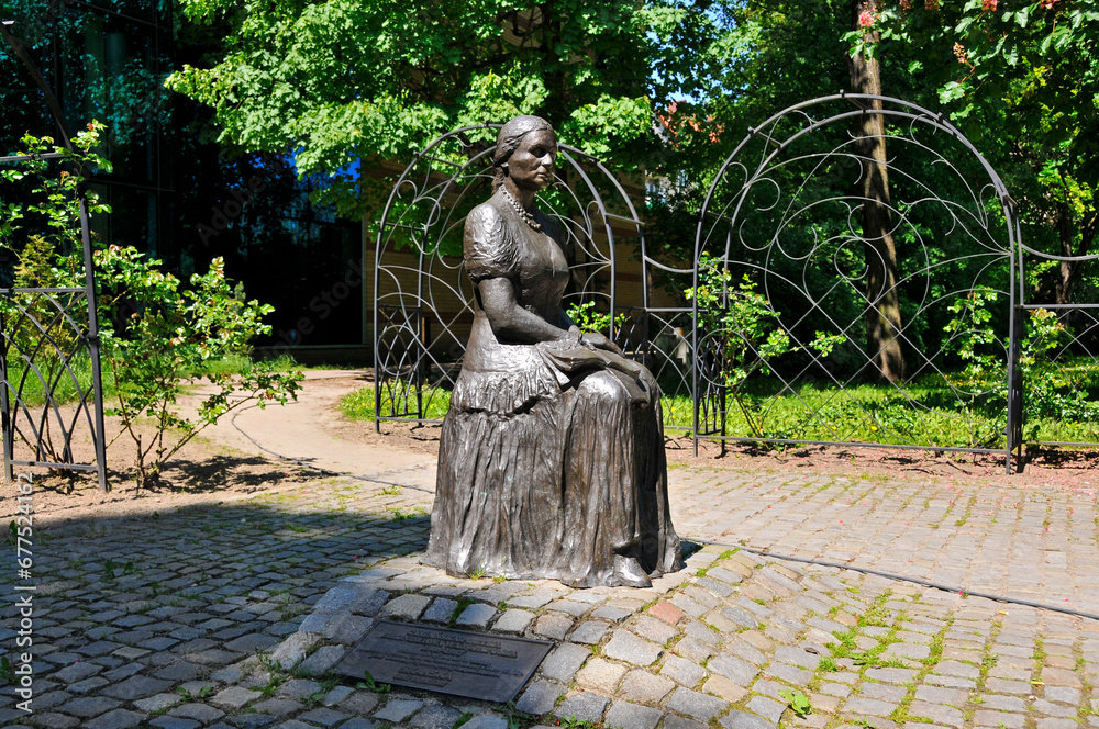 Obraz premium Monument of Bronislawa Wajsz in Gorzow Wielkopolski, city in Lubusz Voivodeship, Poland.
