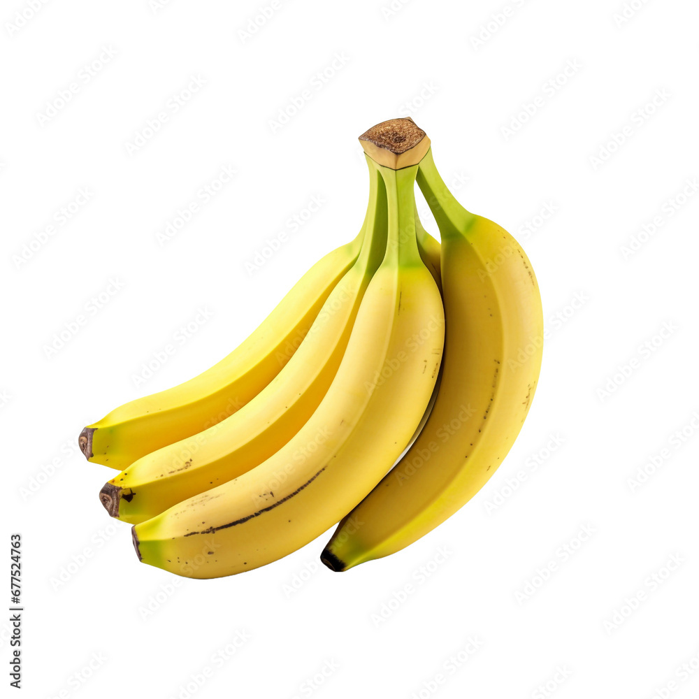 Banana isolated on transparent background