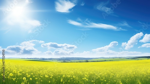 sky sunny bright space countryside illustration horizon rural, summer meadow, spring country sky sunny bright space countryside