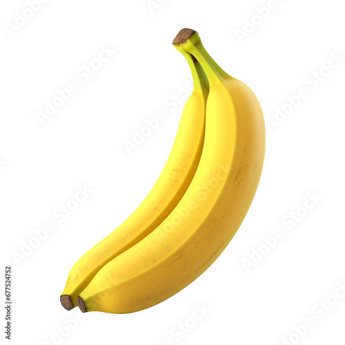 Banana isolated on transparent background